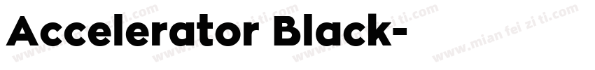 Accelerator Black字体转换
